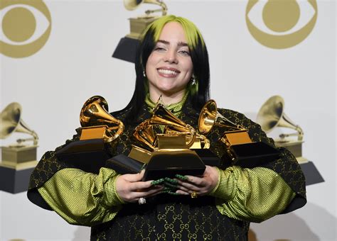 Billie Eilish, a voice of the youth, tops the Grammy Awards