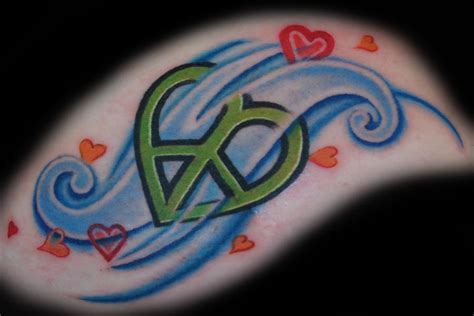 heart-shaped peace sign tattoo by joshing88 on deviantART