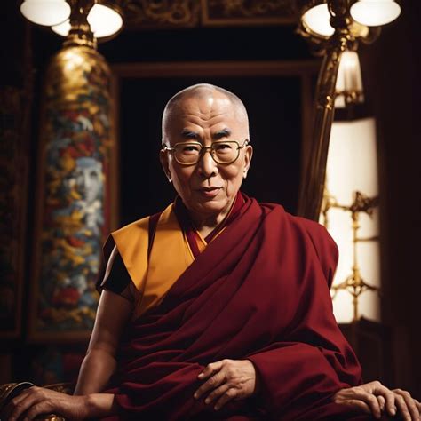 Premium AI Image | Dalai Lama biography Tibetan spiritual leader Dalai ...