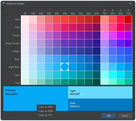 Material Design Color Palette - IntelliJ IDEs Plugin | Marketplace