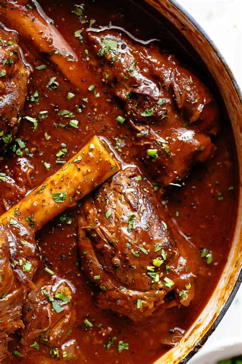 Braised Lamb Shanks in a luxuriously delicious red wine gravy! | Lamb ...