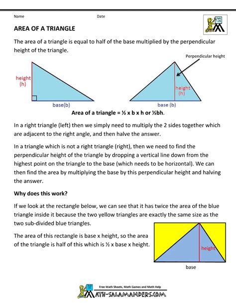 Geometry Formulas Triangles