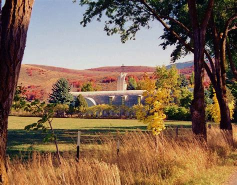 The monastery at Huntsville, Utah in the Fall of 1993. Photography by ...