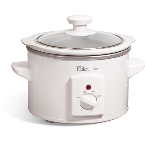 1.5Qt. Electric Slow Cooker with Glass Lid – Shop Elite Gourmet - Small ...