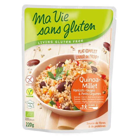 Organic and Gluten Free Pre-Cooked Cereals : Quinoa-Millet, Red Beans ...