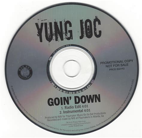 Yung Joc - Goin' Down (2006, CD) | Discogs