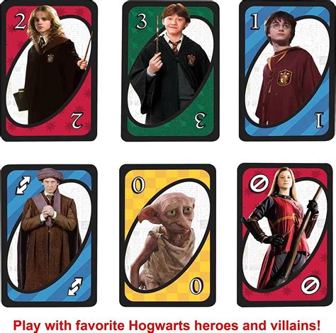 Harry Potter UNO Card Game - Movie-Themed Collector's Deck of 112 Cards ...