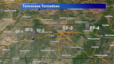 Deadly Tennessee tornadoes that hit Nashville and Cookeville rated EF-3 ...