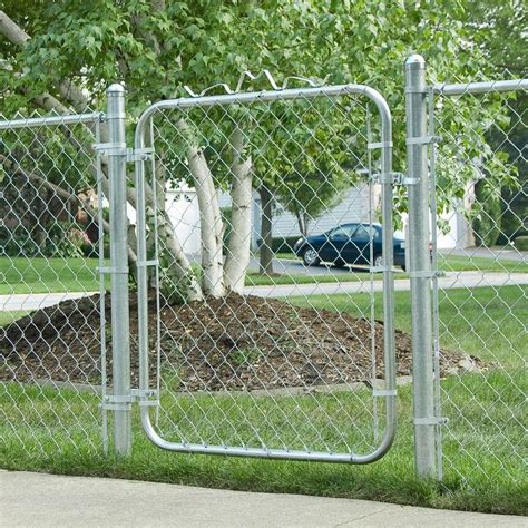 Fit-Right Chain Link Fence Walk-Through Gate Kit (24"-72" Wide x 5 ...