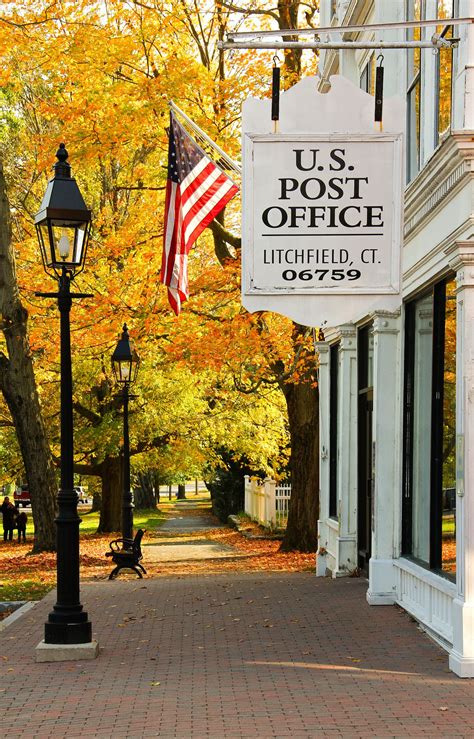 US Post Office - Litchfield, CT | New england fall, Autumn scenes ...