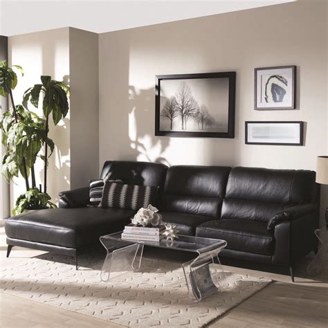 Cozy black living room goals for your home | Leather couches living ...