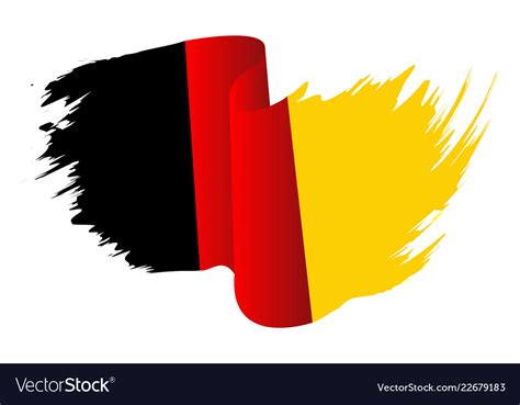 Germany flag symbol icon design german flag color Vector Image