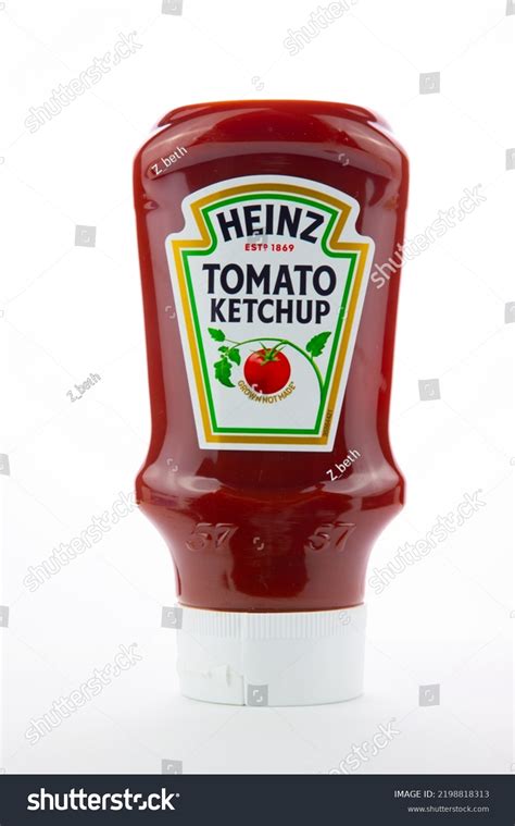 Ketchup Bottle Heinz Brandwhite Background Stock Photo 2198818313 ...