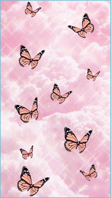 Cute Aesthetic Pink Butterfly, cute aesthetic butterfly HD phone ...