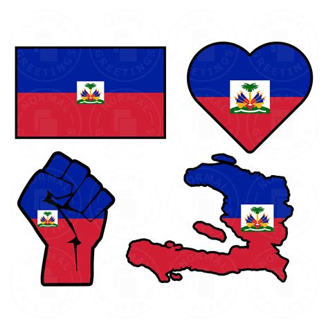 Haiti SVG PNG Bundle Haitian Flag Minimalist Ayisyen Haiti | Etsy