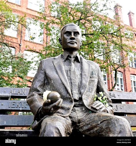 Alan Turing statue Stock Photo - Alamy