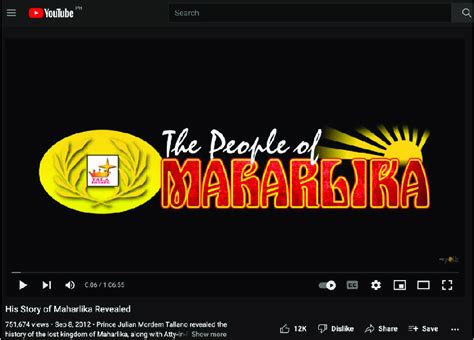 "His Story of Maharlika Revealed" on the YouTube channel of egYolkTV ...