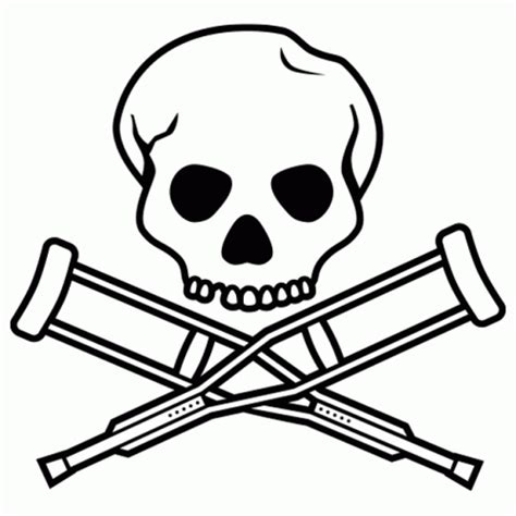 Jackass Logo Jackass Sticker - Jackass Logo Jackass Skull And Crutches ...