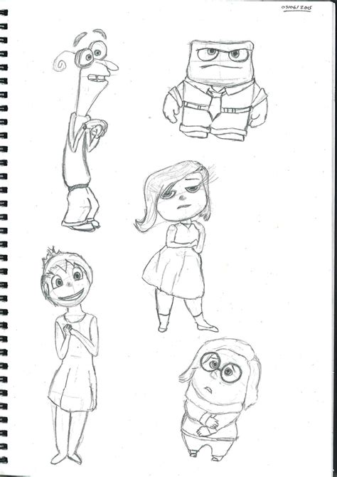 'Inside Out' characters 03/06/2015 by ChaitanJ on DeviantArt