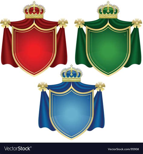 Coat of arms banners vector image on VectorStock | Coat of arms, Vector ...