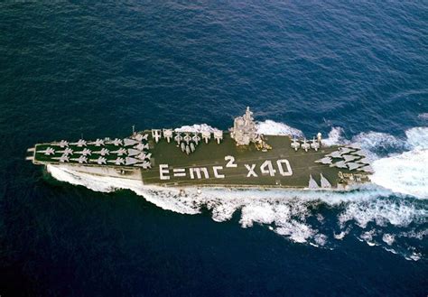 Navy’s first nuclear-powered aircraft carrier USS Enterprise ...