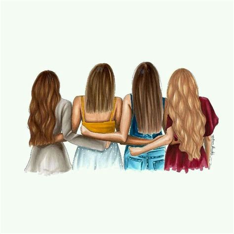 Pin by derya on best friends | Friends illustration, Best friend ...