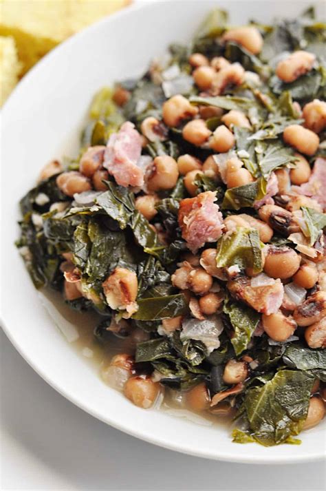 Southern Black Eyed Peas Recipe with Collard Greens - Savory With Soul