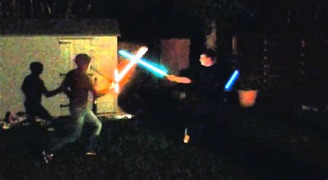 Lightsaber training - YouTube