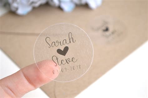 Wedding favour label Real Foil Wedding stickers Custom Wedding Stickers ...