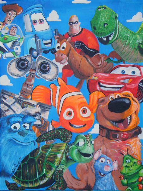 Pixar Mural by KIRKparrish on DeviantArt