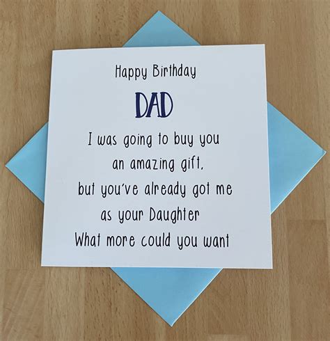 Funny Dad Birthday Card, Witty Birthday Card, Dad Card, Dad Birthday ...