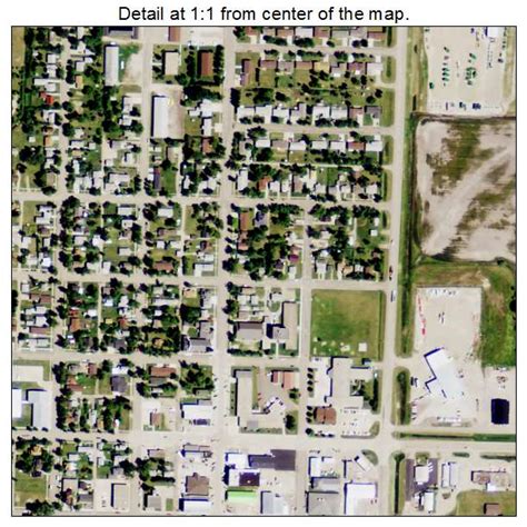 Aerial Photography Map of Langdon, ND North Dakota