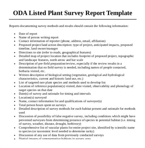 7+ Survey Report Templates in Google Docs | MS Word | Pages | Free ...