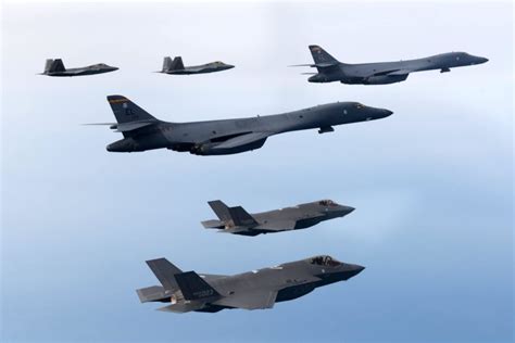 B-1s Join F-22s and S. Korean F-35s, in Latest Bomber Task Force ...