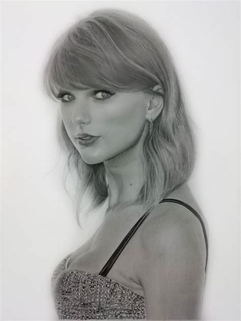 Taylor Swift Pencil Drawing