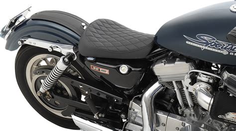 Drag Specialties Front Vinyl Diamond Solo Seat 82-03 Harley Sportster ...