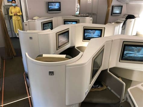 Vietnam Airlines, A350, Business Class, Cabin, Rear | Upon Boarding