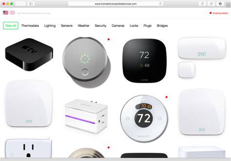 Here's a list of all HomeKit compatible appliances for the connected home