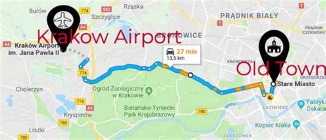 Map Of Krakow Airport - Zip Code Map