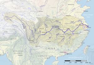 Chang Jiang River World Map