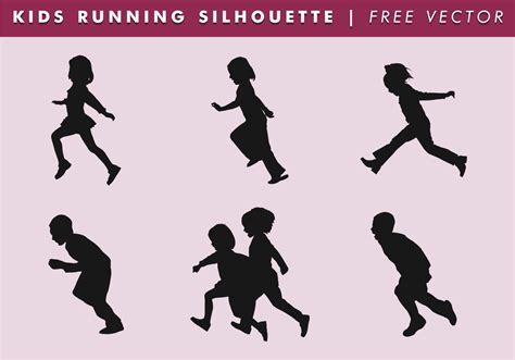 Kids Silhouette Vector Art, Icons, and Graphics for Free Download