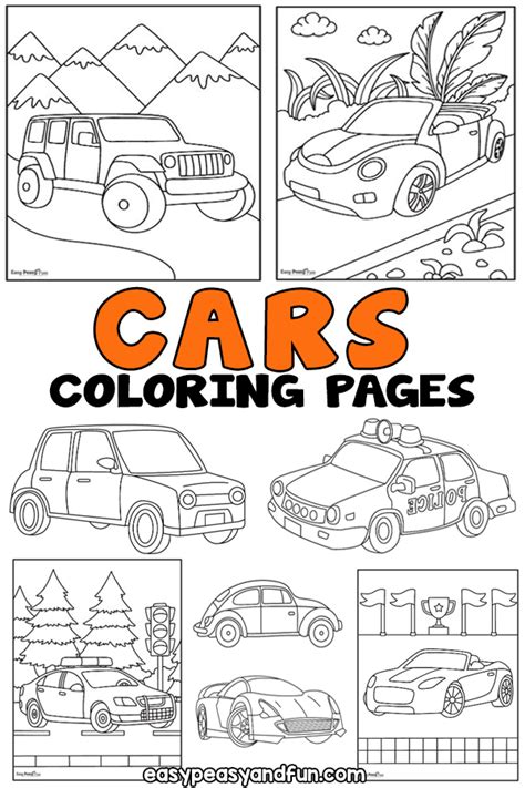 19+ Coloring Pages Cars Printable Pictures