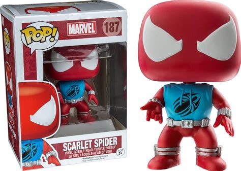 Funko Pop! Marvel Scarlet Spider #187 (Exclusive) : Amazon.co.uk: Toys ...