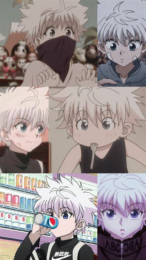 Download Cute Killua Zoldyck Faces Wallpaper | Wallpapers.com