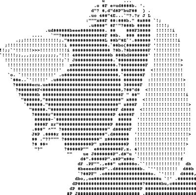 Dog ascii art