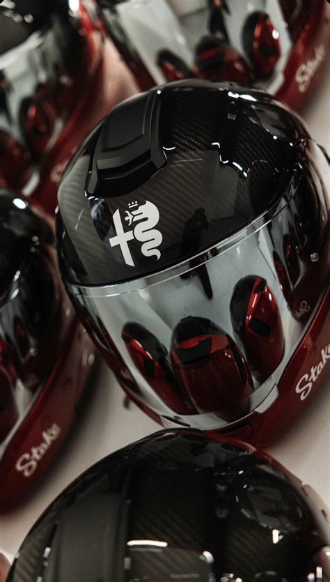 Alfa Romeo’s pit-crew helmets look clean - via @alfaromeostake on ...