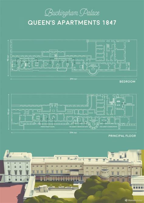 Check out this floor plan of Buckingham Palace | Apartment Therapy