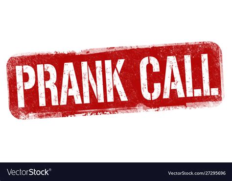 Prank call sign or stamp Royalty Free Vector Image