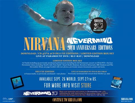 NEVERMIND 20TH ANNIVERSARY ALBUM | Nirvana - 20 Years of Nevermind ...