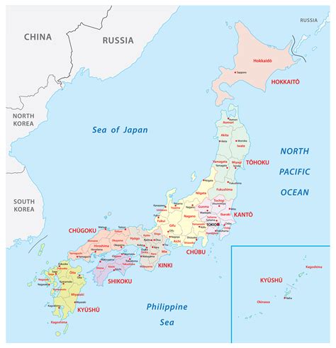 Map Japan Prefectures - Best Map of Middle Earth